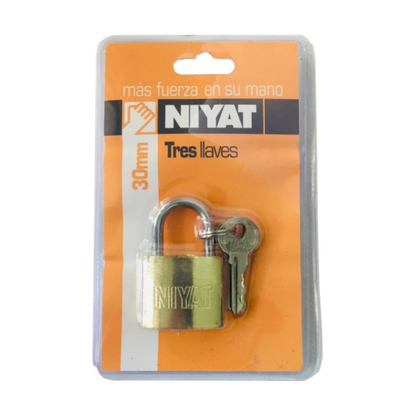 Candado Hierro - 30mm - 3 Llaves